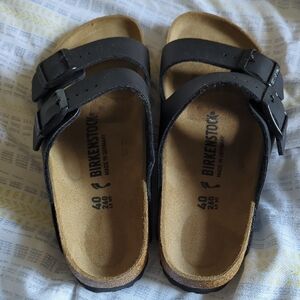 Brand New - Never Worn Women's Birkenstock Black Dual-Strap Sandals Size 40